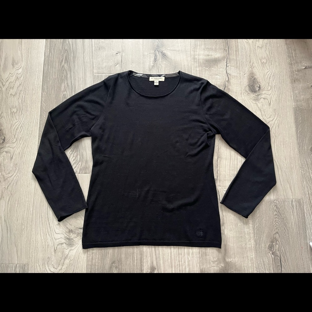 Burberry London Wool/Silk Crew Neck Sweater